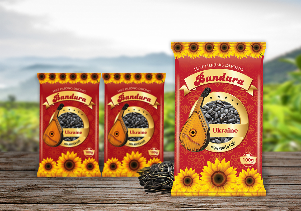 Bandura - Thiết kế bao bì gói hướng dương Ukraina